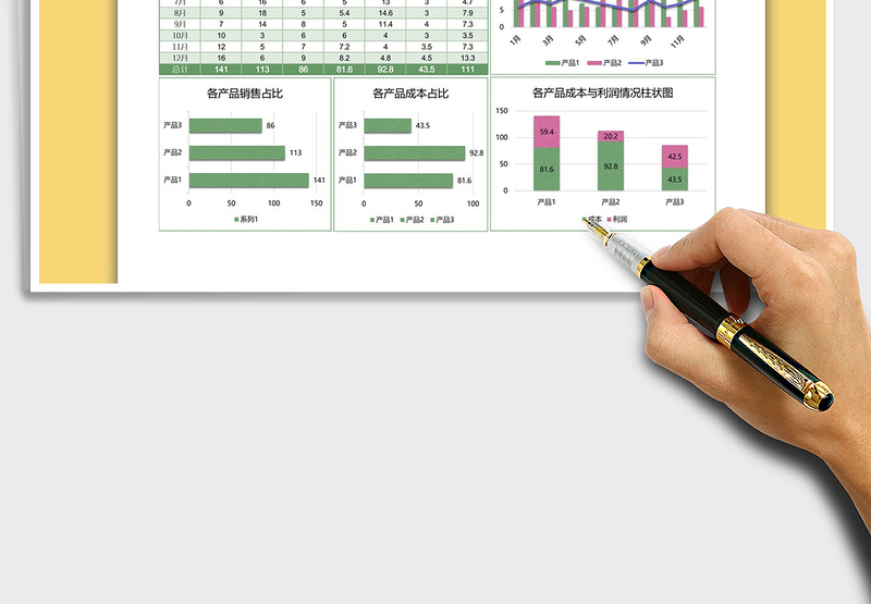 2025年销售业绩分析图表