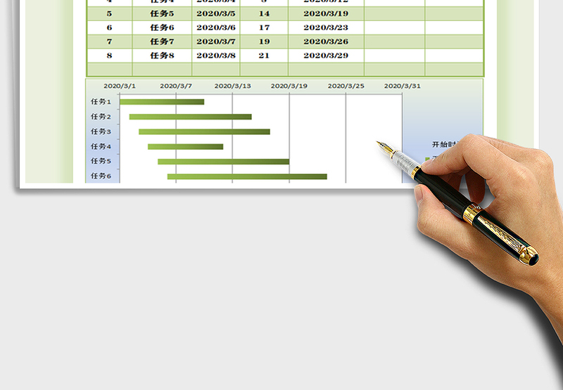 2025工作计划表-甘特图免费下载