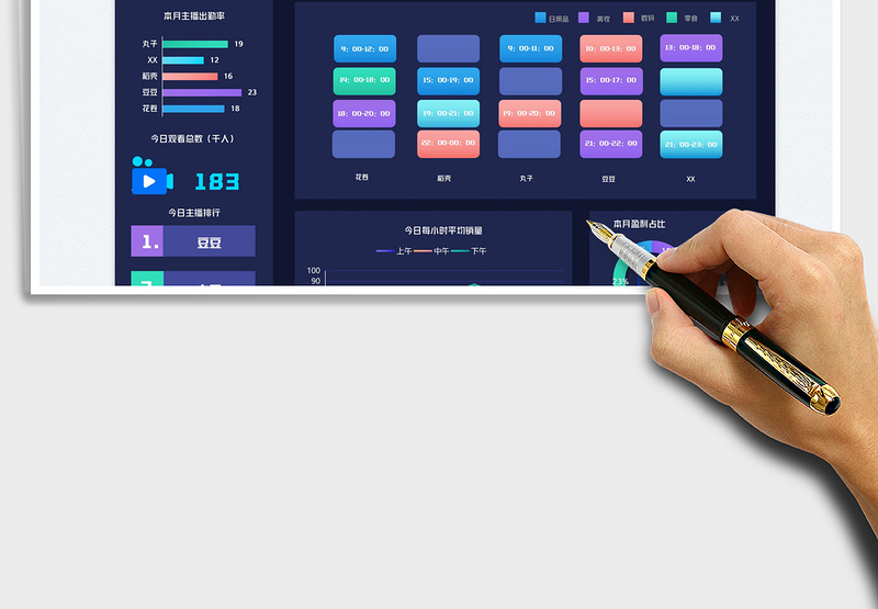 2025直播信息排班表免费下载