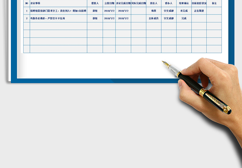 2025年会议督办表
