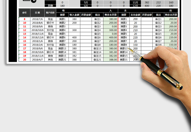 2025年收入支出明细表