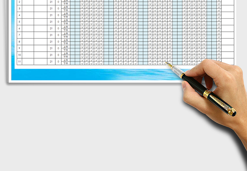 2025年考勤签到表免费下载