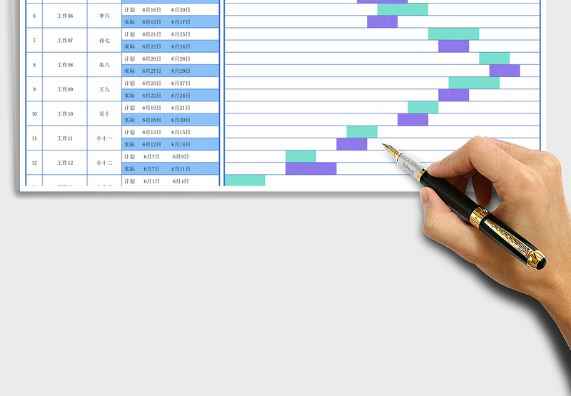 实用工作计划进度表