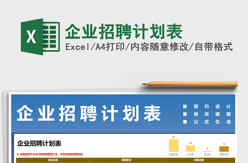 2025年企业招聘计划表