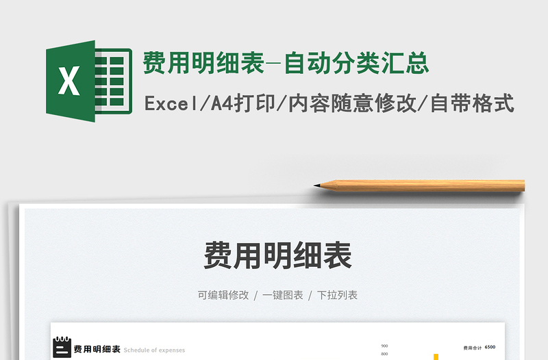 2025费用明细表-自动分类汇总