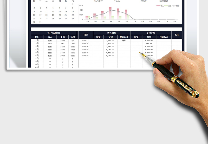 2025日常收支记账明细表免费下载