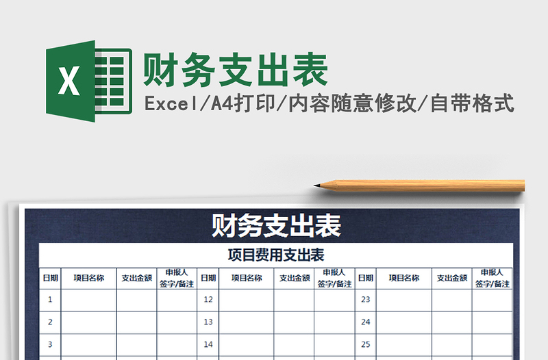 2025年财务支出表