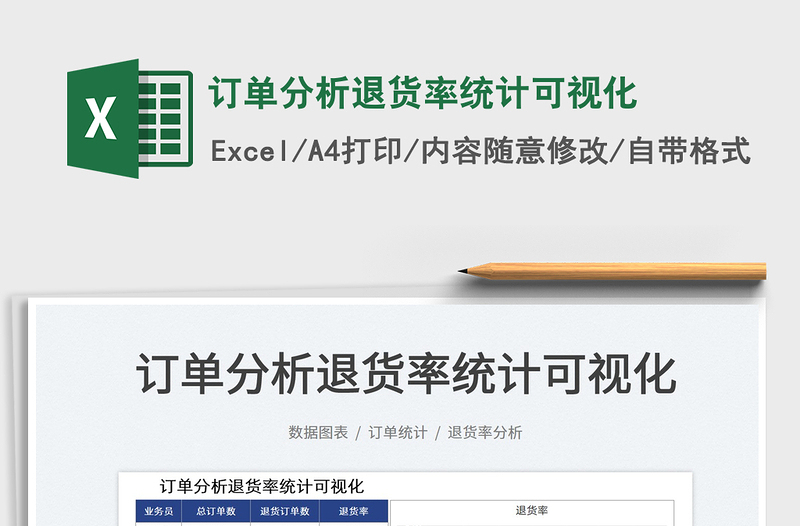 2025订单分析退货率统计可视化免费下载