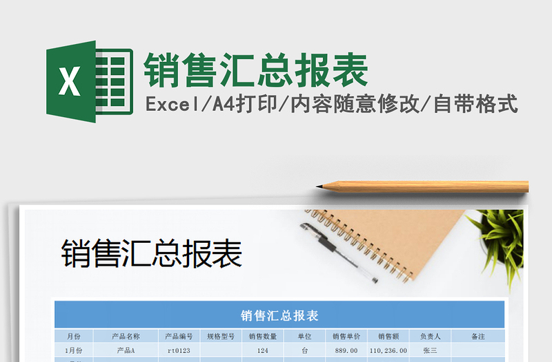 2025年销售汇总报表