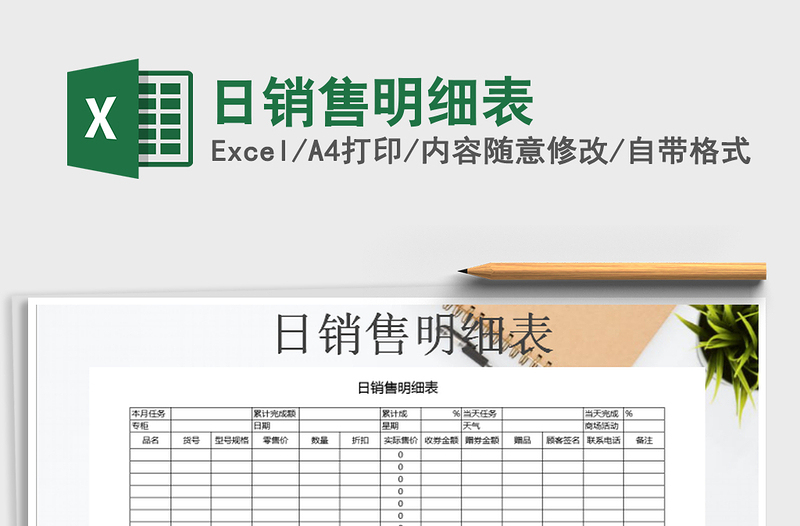 2025年日销售明细表