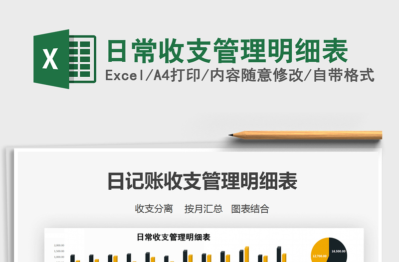 2025年日常收支管理明细表