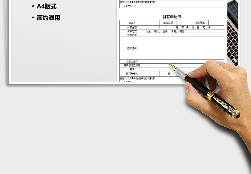 2025年付款申请书