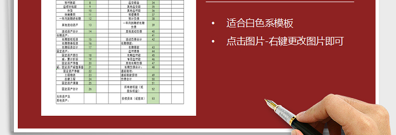 2025年资产负债表免费下载