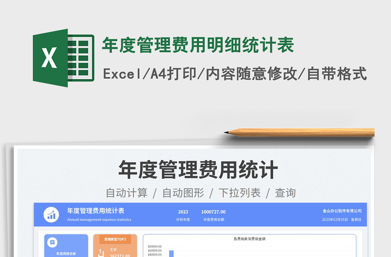 2025年度管理费用明细统计表免费下载