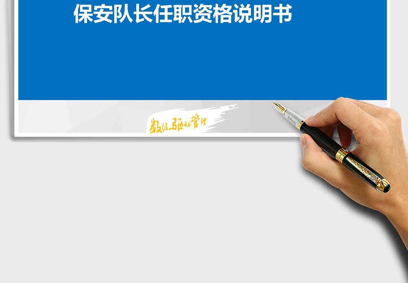 2025年保安队长任职资格说明书