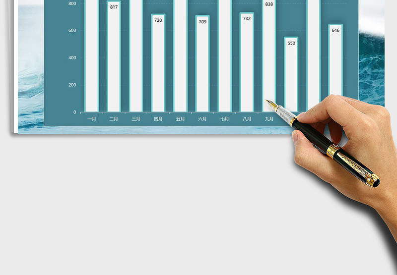 2025年柱形图通用模板免费下载