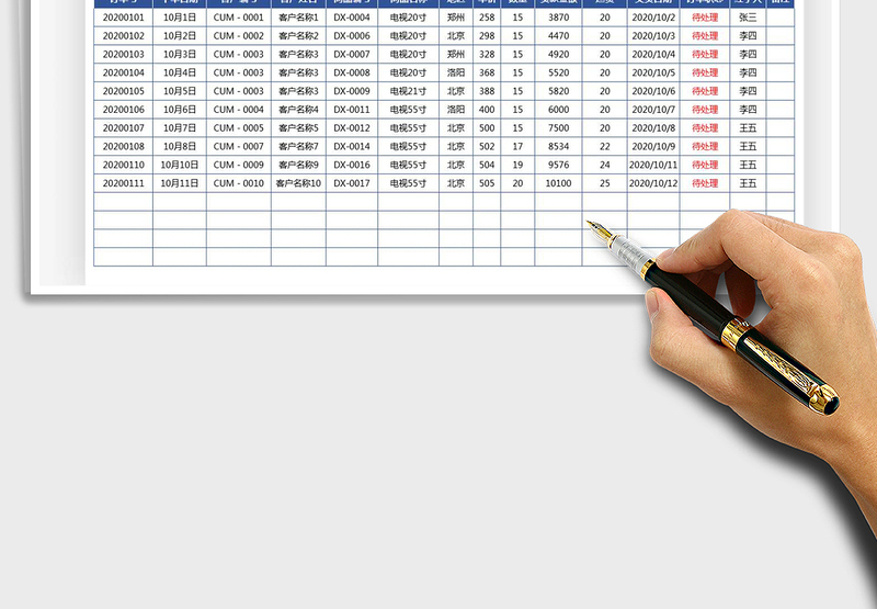 2025年销售订单跟踪表