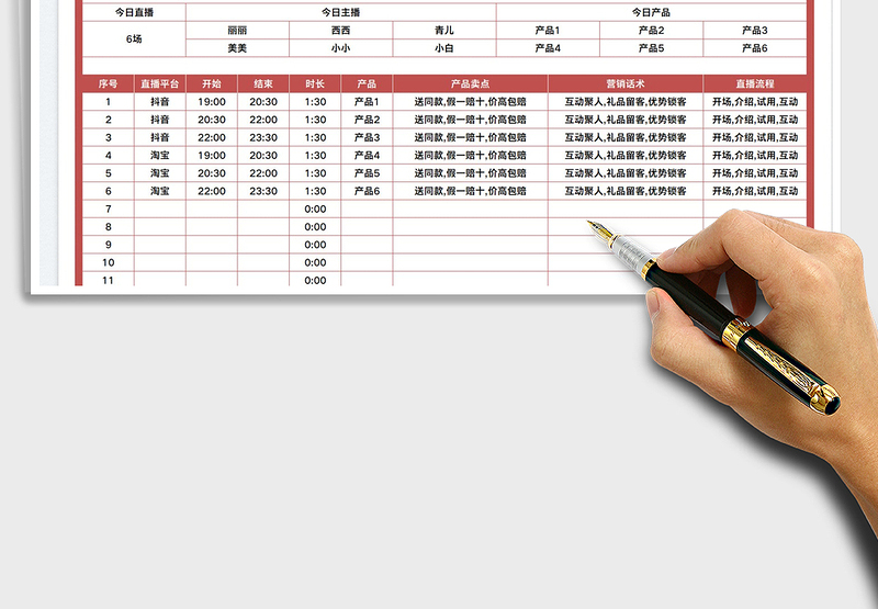 2025网络直播策划脚本免费下载