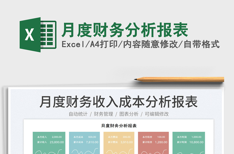 2025月度财务分析报表免费下载