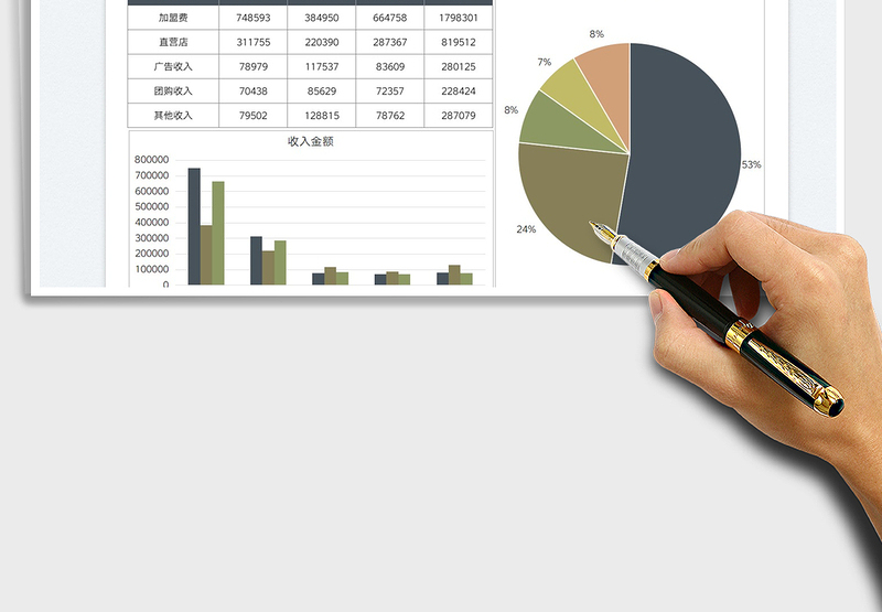 2025企业收入来源数据图表分析免费下载