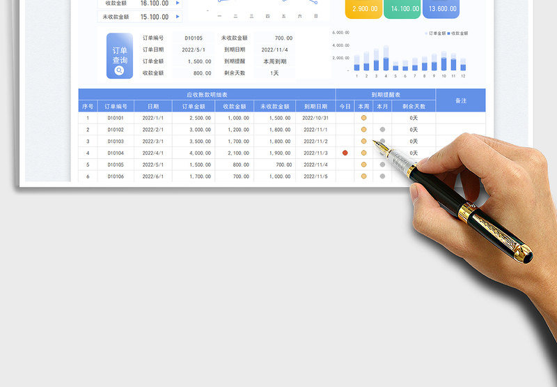 2025应收账款明细表免费下载