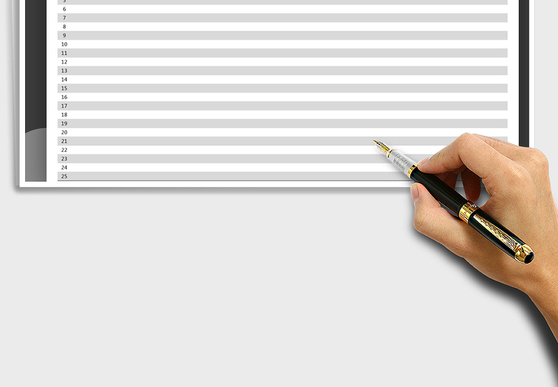 2025年自动统计考勤表