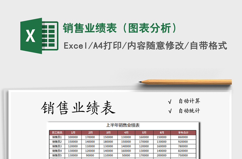2025年销售业绩表（图表分析）