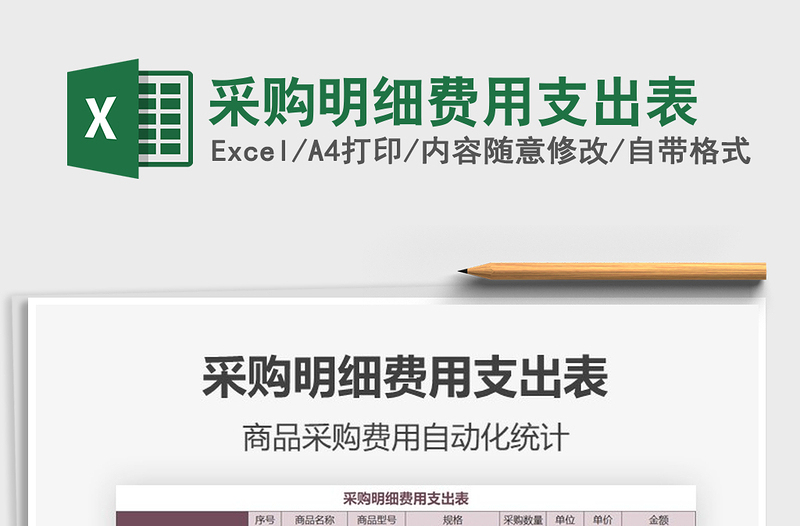 2025年采购明细费用支出表