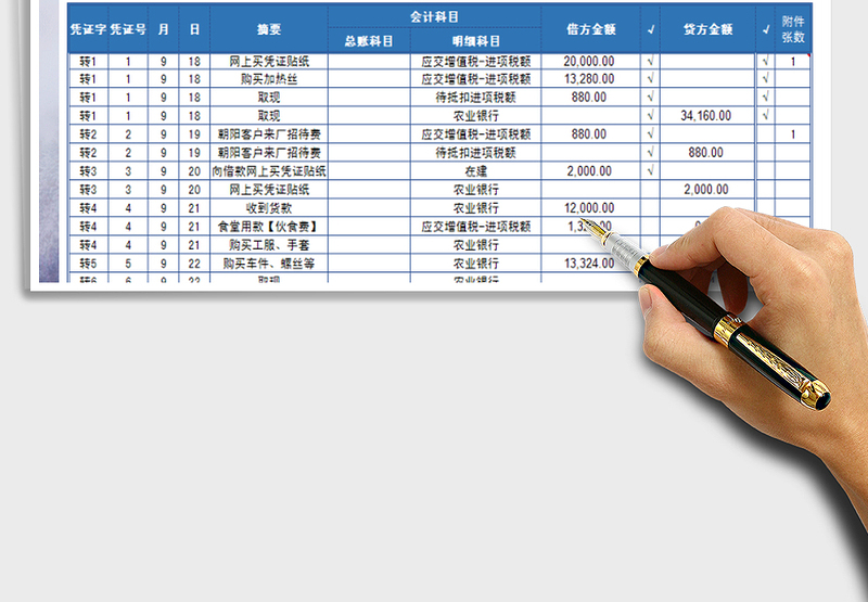 2025年出纳记账日记账（勾选核对）