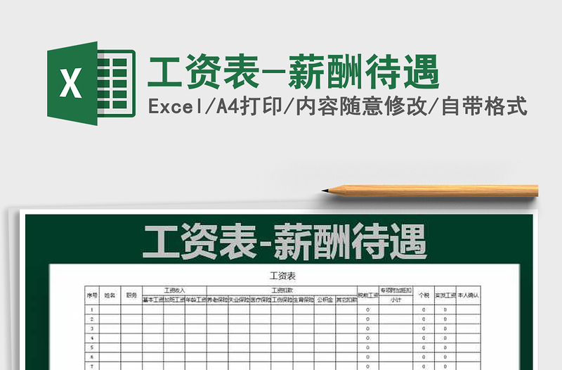 2025年工资表-薪酬待遇