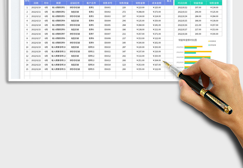 2025店铺销售数据分析表免费下载