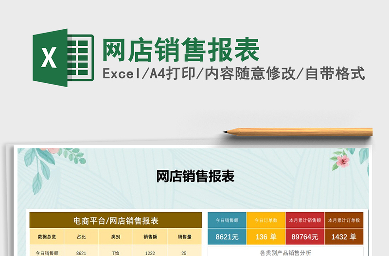 2025年网店销售报表