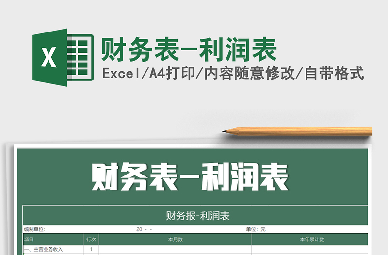 2025年财务表-利润表