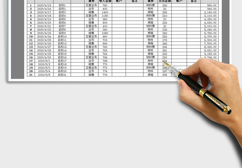 2025年收支表-现金流量表