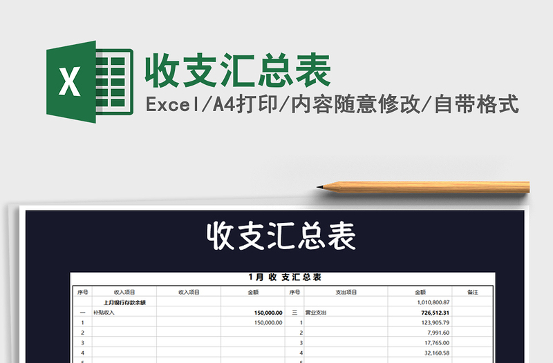 2025年收支汇总表