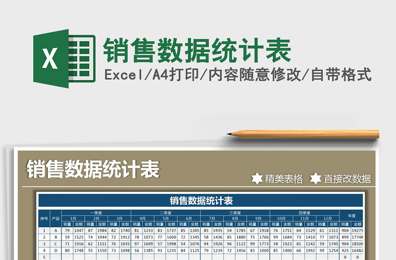 2025年销售数据统计表