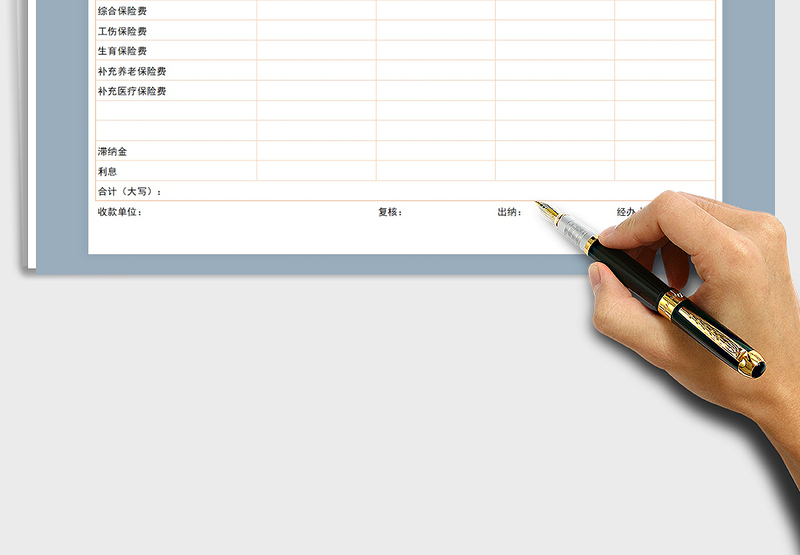 2025年社保专用票据