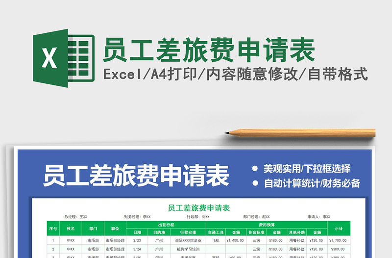 2025年员工差旅费申请表