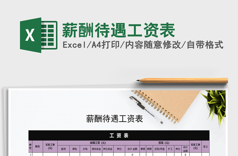 2025年薪酬待遇工资表