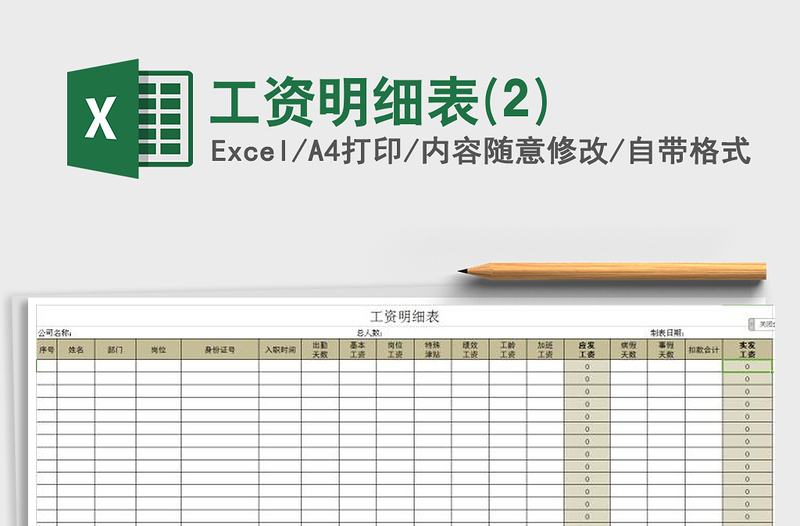 2025年工资明细表(2)