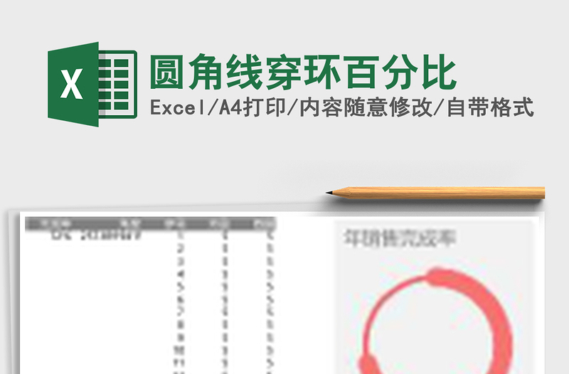 圆角线穿环百分比