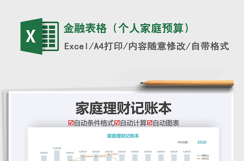 2025年金融表格（个人家庭预算）