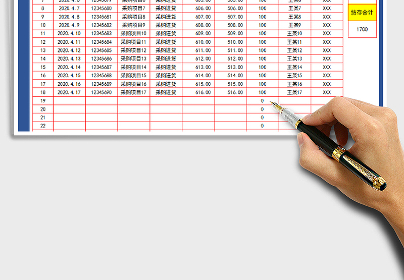 2025年财务收支表-现金日记账