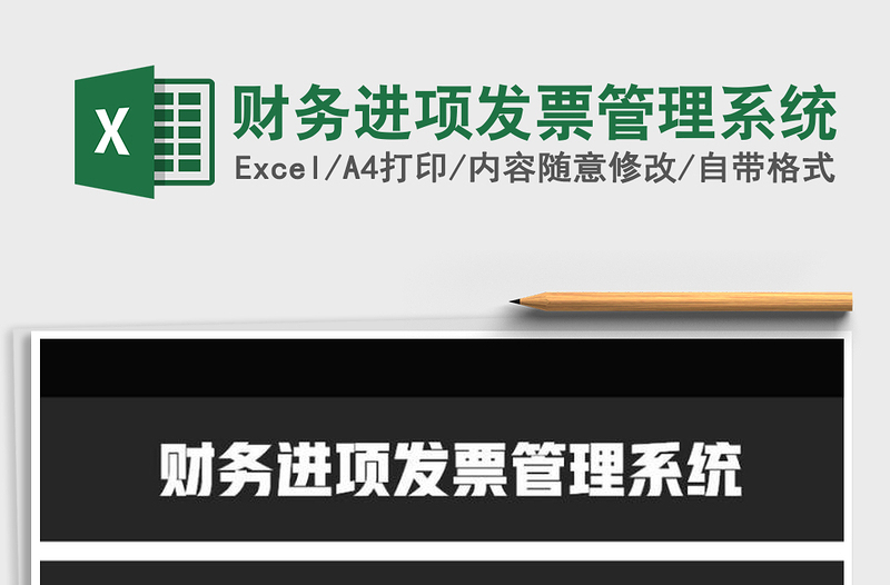 2024年财务进项发票管理系统