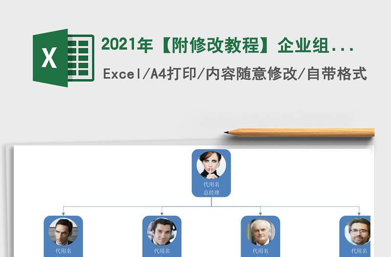 2025年【附修改教程】企业组织结构图