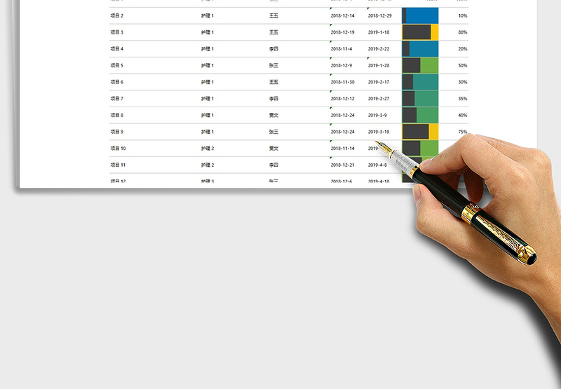 2025项目计划表EXCEL模板免费下载