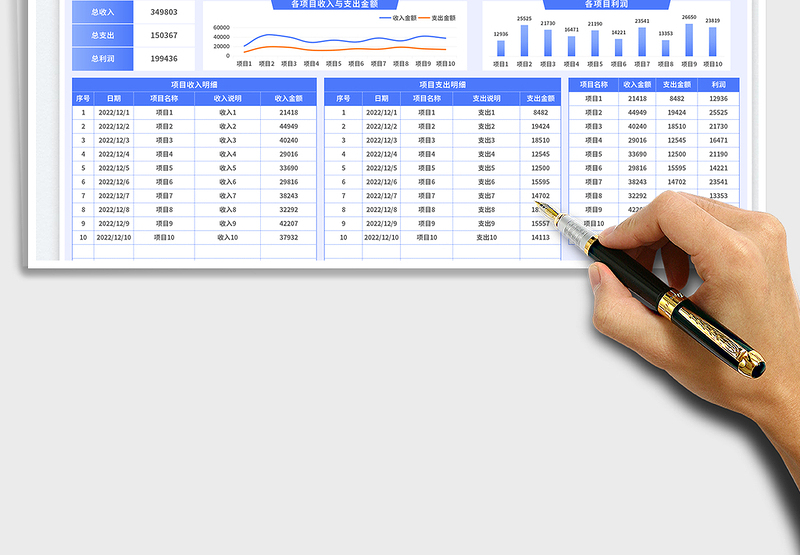 2025项目财务分析表免费下载