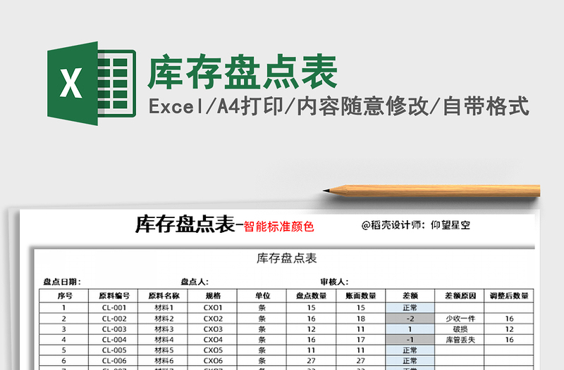 2025年库存盘点表
