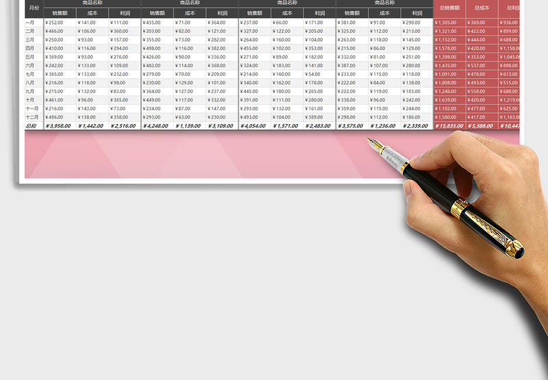 2025年销售商品利润表免费下载