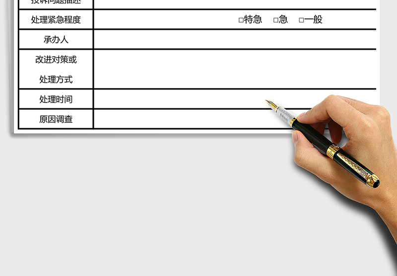2025年投诉处理报告表